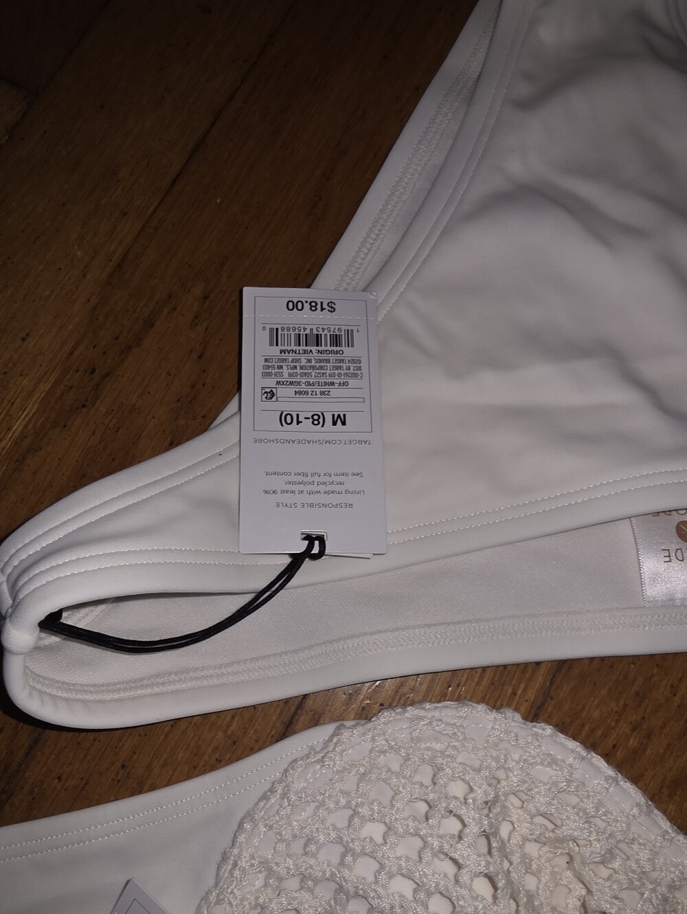 Shade Cream Crochet-Trim Bikini Set - Picture 3 of 4